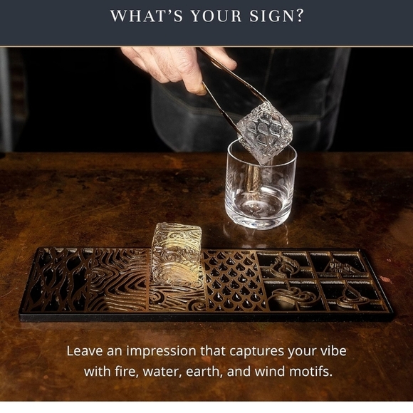 Clear Ice Cube Design Tray - Craft Modern Ice Molds for Bourbon & Cocktails - Picture 4 of 9